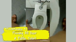 Pee w poniedziałki - sika w całej publicznej toalecie