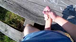 Catched By A Jogger Only While I Cuming…risky Public/outdoors
