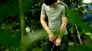 Japanese Guys Pissing In Outdoor Part 1