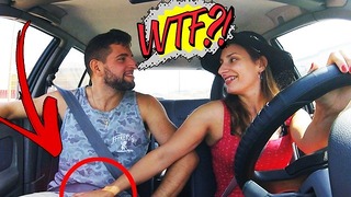 Dude Hitches Ride On Horny Female Driver