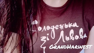 Grandharwest. Хохлушка отсосала в гостях на балконе