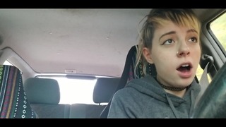 In Outdoor With Dildo + Having An Orgasm When Driving