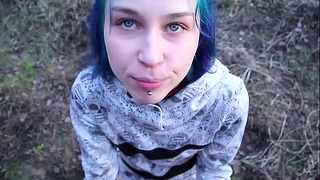 Fucked a Singing Babe in the Woods By the Road | Laruna Mave