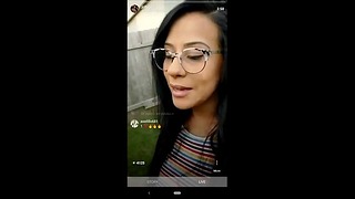 Husband Surpirses Ig Influencer Wife While She’s Live. Cums on Her Face.