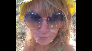 Kinky Mommy Forest Blowjob