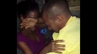 Ebony Fuck With Old Male in the Floor