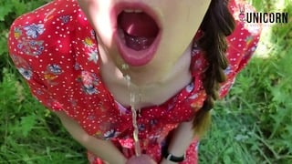 Bike Rides Outdoor Real Amateur Take Anal Sex and Piss Mouth (short Version)