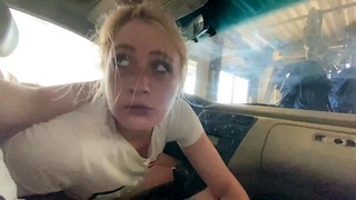 Face Fuck in Car Wash! Secret