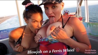Double Blowjob on Ferris Wheel With Teen Eden Sin: Outside Sex Adventures #13