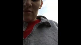 Fiance Plays With My Cock then Gets Fucked at the Backyard