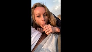 Outside Oral in Safari-i Suck His Cock,he Cum & I Swallow All His Sperm