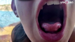 Fast Bj Near the Bathers | Dont Care about People and Make Me Jizz | Unicporn Holidays Day1