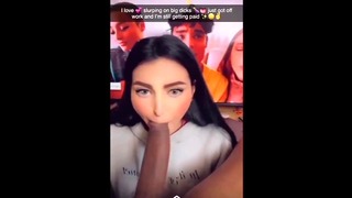 Latina houdt van zuigen Bbc Snapchat