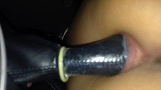 Babe Getting Fucked By Gearshift Nob Penetration