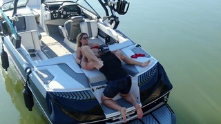 Milf Getting Her Pussy Licked on A Boat in the Middle of the Lake