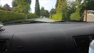 Public Street Oral Sex Risky Cum on Face Outdoor His Home!