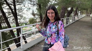 Public Pickup Beauty Fucked And Cum On Her Glasses
