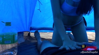 Vidéo de sexe de la tente du camp de plage de Pinay - Mapapa Sana All Sa Sarap