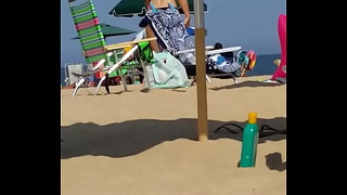 Candid On This Petite Slut On The Beach
