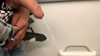 Quick Handjob In The Toilet Midst Fly Was So Horny Lol