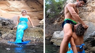 Mermaid Whore Seduces Me To Suck My Cock When I Was Sailing With Buddies