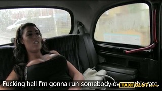 Colossal Juggs Ava Drilled With The Driver On The Backseat Of His Cab