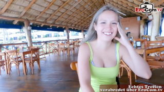 Urlaubs Date – Deutscher Tourist Trifft Spanische Teen Über Erocom Zum Public Sex POV