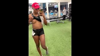 Caught Flashing In Public At The Gym.