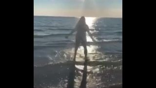 Nude Cartwheel At The Public Beach
