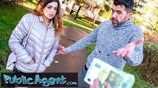 Public Agent Tight Spanish Babe Gives Blowjob And Fuck Behind Husbands Back