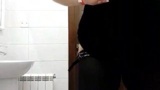 Amazing BBW Public Toilet Play