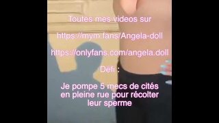 Лялька Анджела – Défi Bukkake En Pleine Rue Je Suce Et Vide 5 Mecs De Cités Avec Les Couilles Pleines