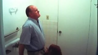 Bathroom Slut Sucks Dick In Restroom