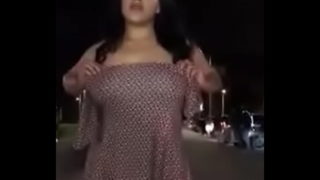 Big Boobs In The Street