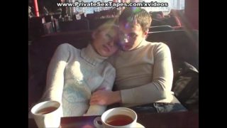 Big Dick Works Wet Pussy In Cafe Restroom