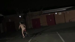 Bts Footage Of Street Girl Steals A Bike But Has To Ride It Back Naked!
