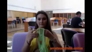 Busty Exhibitionist Amateur In The Library 10-Amateurexhibs.online