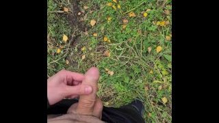 Cute 18 Teen Boy Can’t Hold Pee And Desperately Moans While Peeing In Nature. 4K