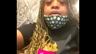 Ebony Mistress Takes Shot Of Jack With Her Rose Toy