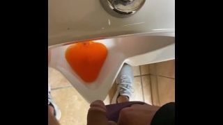 Gas Station Public Restroom Crowed Loud Driving For Hours Desperate Talking Moaning Relief Bladder