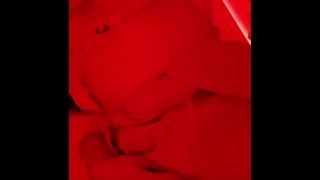 Girl Caresses Herself In The Restroom Of A Nightclub