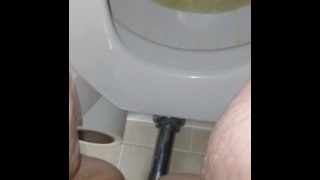 Good Morning Close Up Piss And Toilet Water View