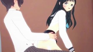 Komichi Akebi And I Have Intense Sex In The Restroom. – Akebi’s Sailor Uniform Hentai