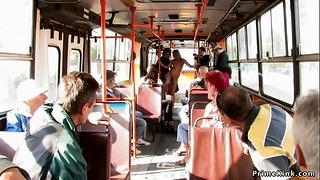 Long Haired Blonde Fucked In Public Bus