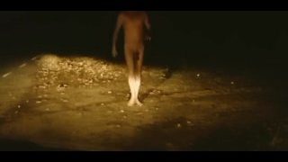 Naked In Street Avoiding Cars