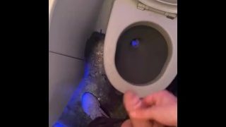 Pissing Making A Mess In Plane Public Restroom Moaning Felt So Fucking Good Bladder Moaning