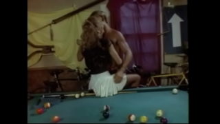 Pretty Chick Decided To Make Day Of Her Handsone Boyfriend And Presented Him Real Table For Pool, Where She Proposed To