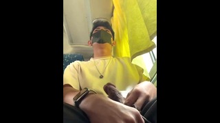 Public Bus Quickie Masturbation