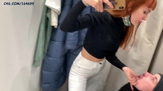 Verejnosť Femdom Humiliation Ass Worship, Pussy Worship And Spitting With Petite Princess Kira In Jeans