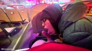 Public POV: Risky Blowjob On Nyc Tour Bus